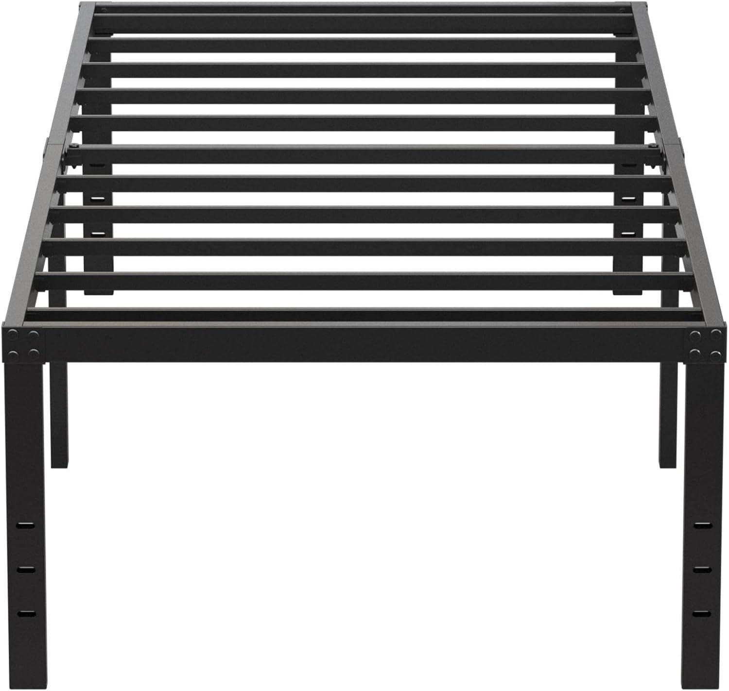 20 Inch Twin Bed Frame No Box Spring Needed, Heavy Duty Tall Metal Twin Platfor
