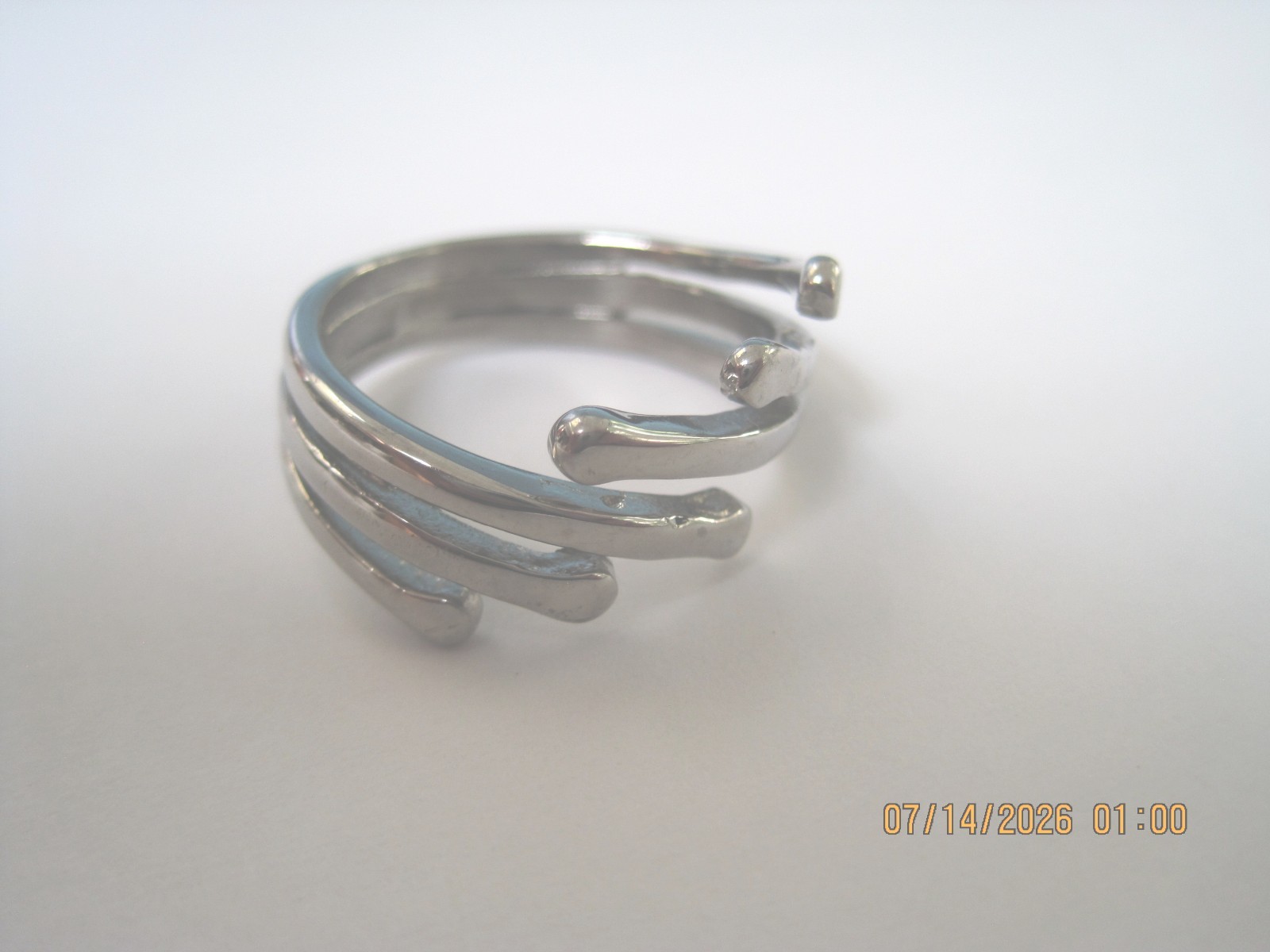 Stainless Steel 6 wire thumb ring-size 9