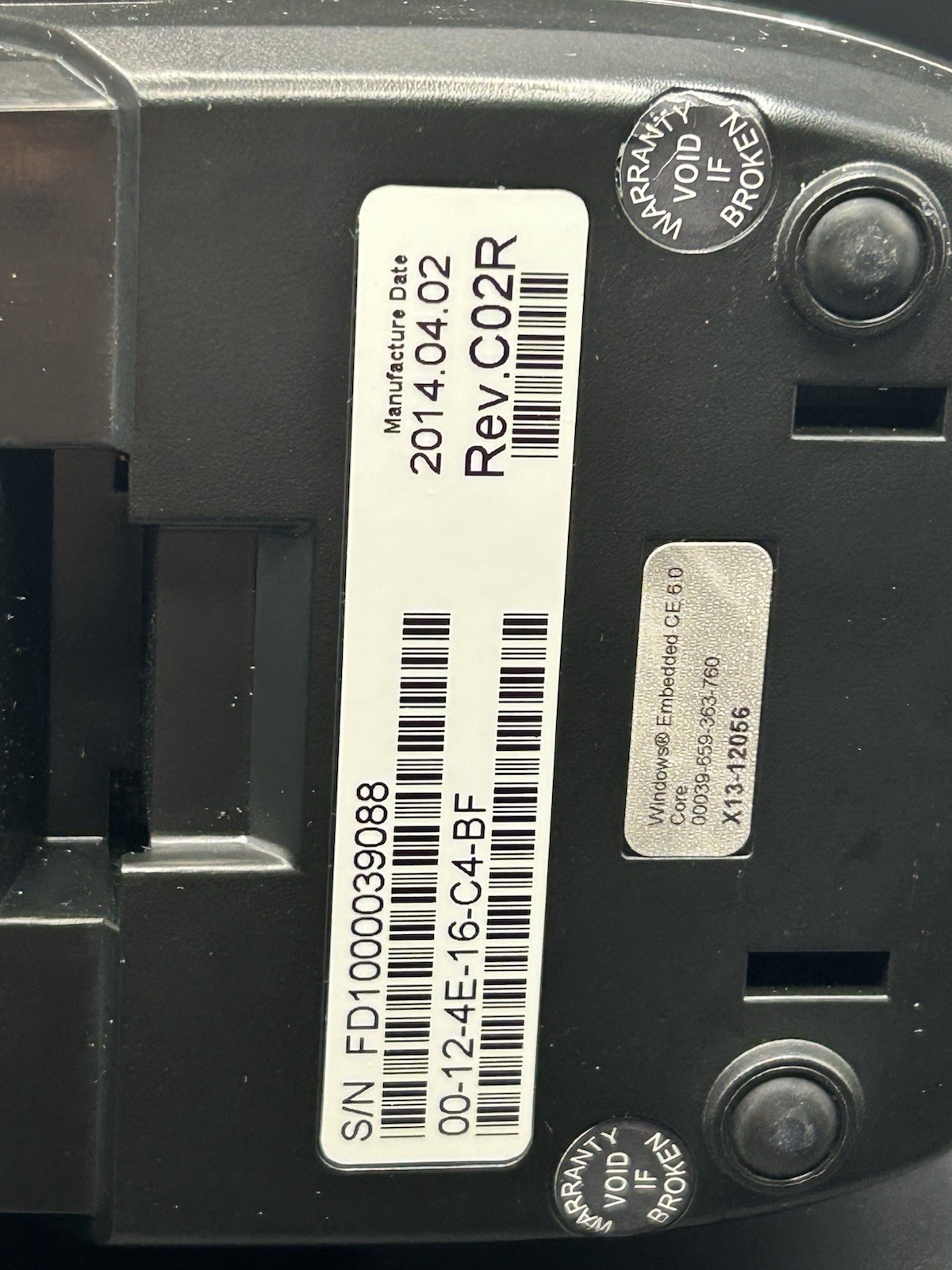 FOR PARTS First Data FD130 Credit Card Reader Machine Terminal NO CORDS UNTESTED