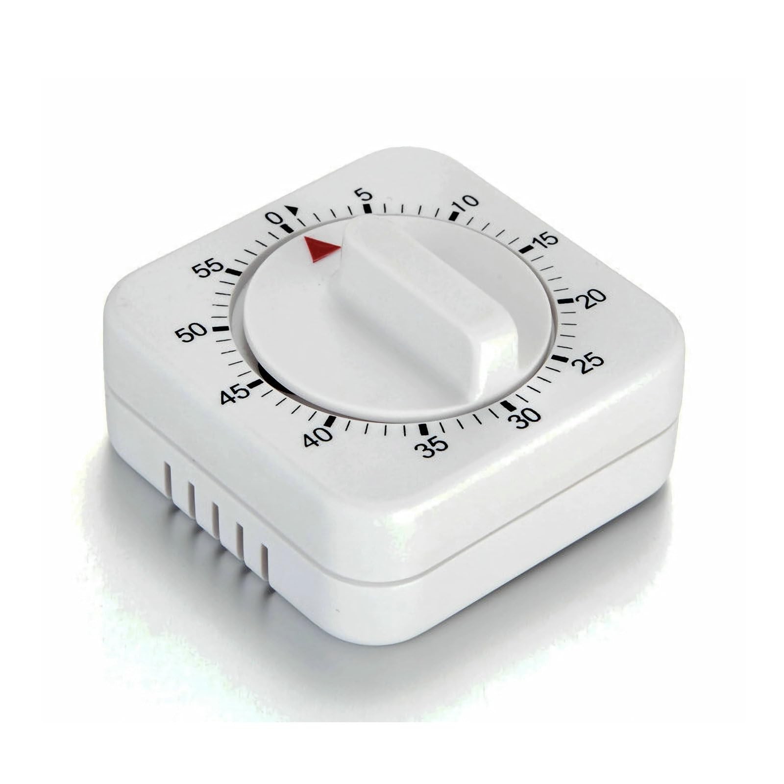Square 60 Minute Mechanical Kitchen Timer - Visual Kitchen Cooking Timer Clock