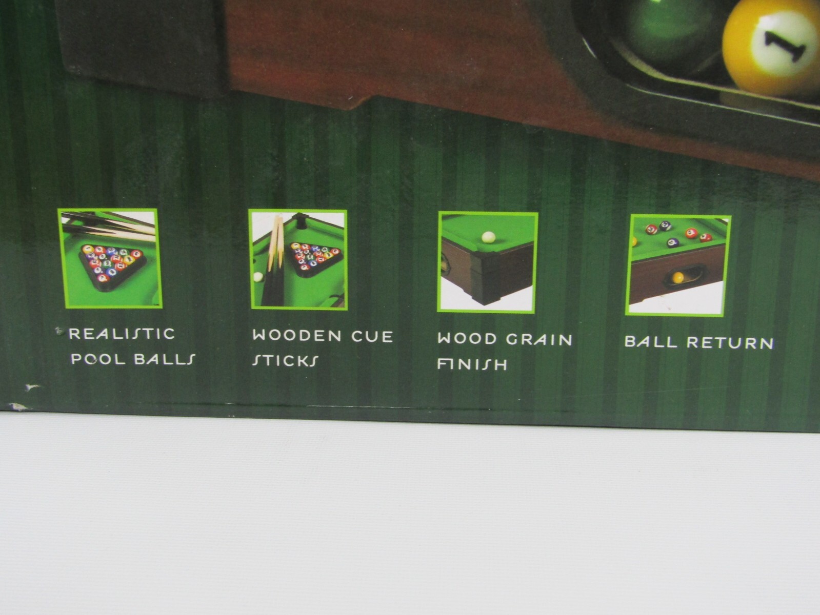 Pool table Snooker Indoor Game Compact Mini Portable Tabletop Play set
