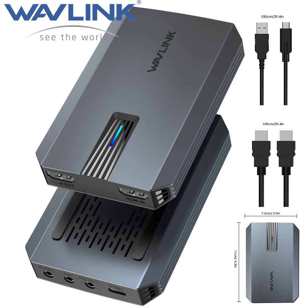 4K30/2K60/1080p120 Capture Card Up to 4K60 HDR10/ 2560x1440@144hz/1080p@240hz