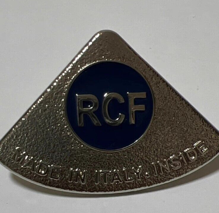 4pcs Replacement RCF TT+ Speaker Badge Emblem Aluminum Logo Aftermarket