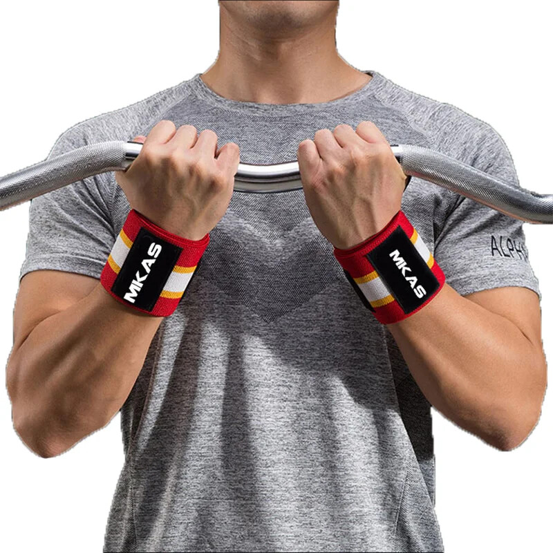 1 Pair Wrist Support Gym Wrist Straps Weightlifting Wrist Wraps with Thumb Loop