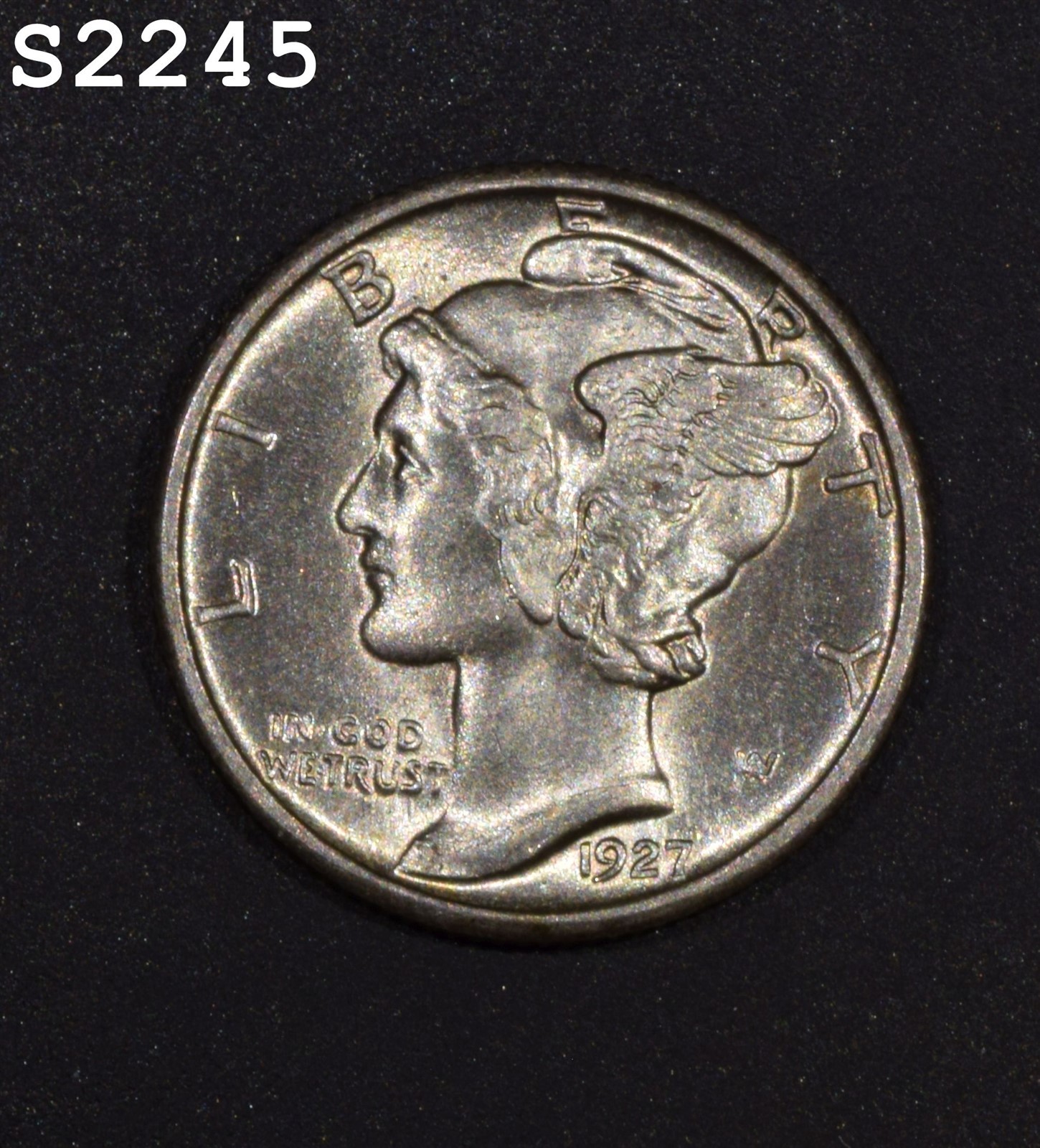 1927 Mercury Dime Silver "VCH BU FB"