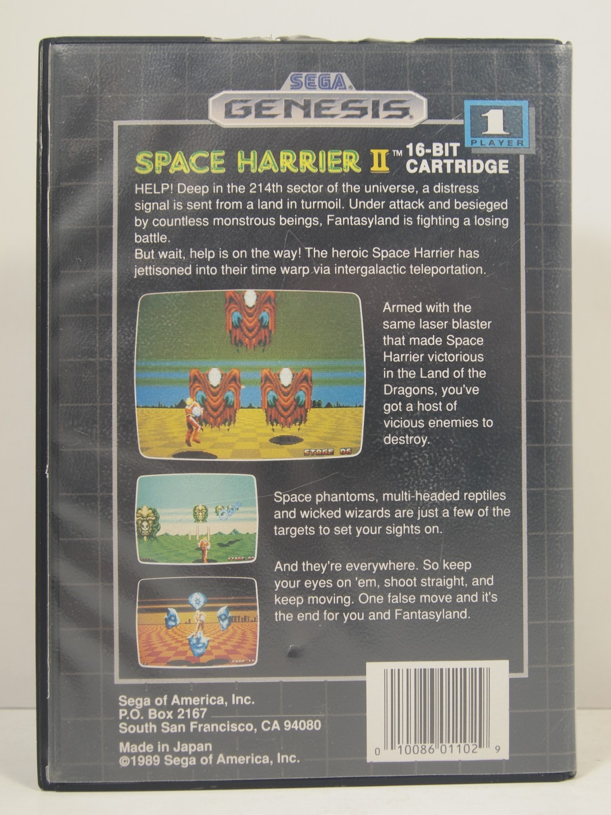 Space Harrier II 2 Case (SEGA Genesis) Authentic BOX ONLY
