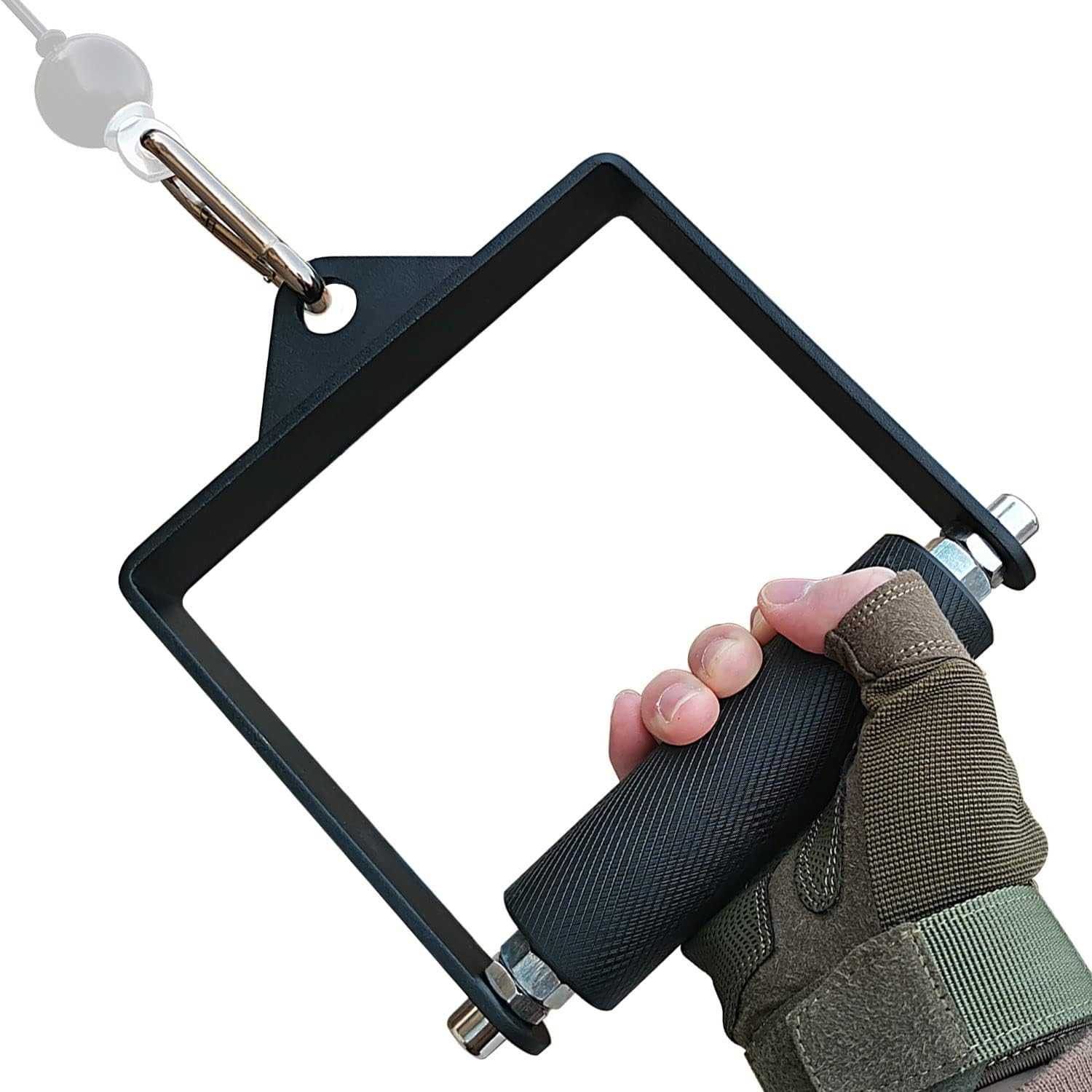 Gym Fitness LAT Pulldown Attachments, Fat Arm Wrestling Exercise D Handle Cable