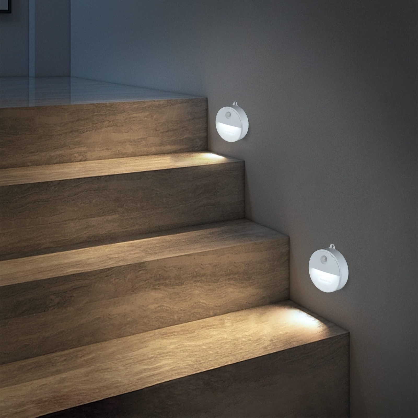 EverBrite LED Motion Sensor Night Light, Automated On & Off, Cool White Motion A