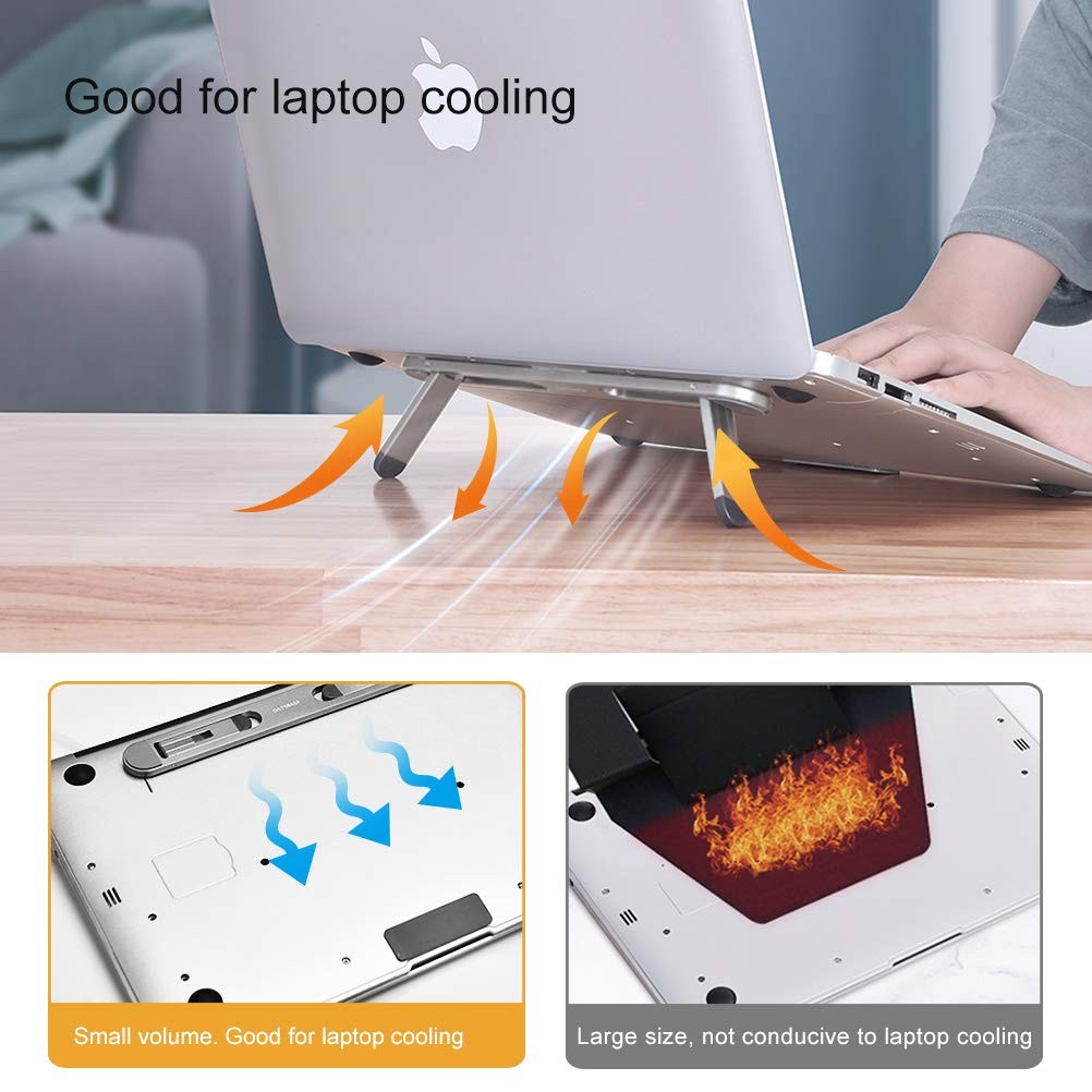 Laptop Stand Desk Cooling Keyboard Riser Ergonomic Elevator Fits 1015.6 Inch