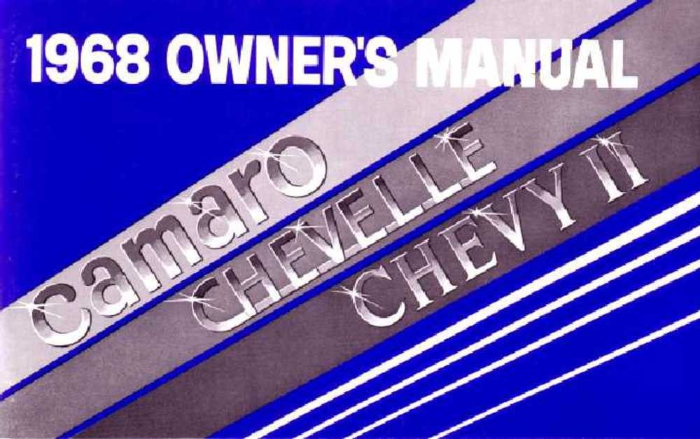 1968 Chevrolet Camaro, Chevy II Owner's Manual