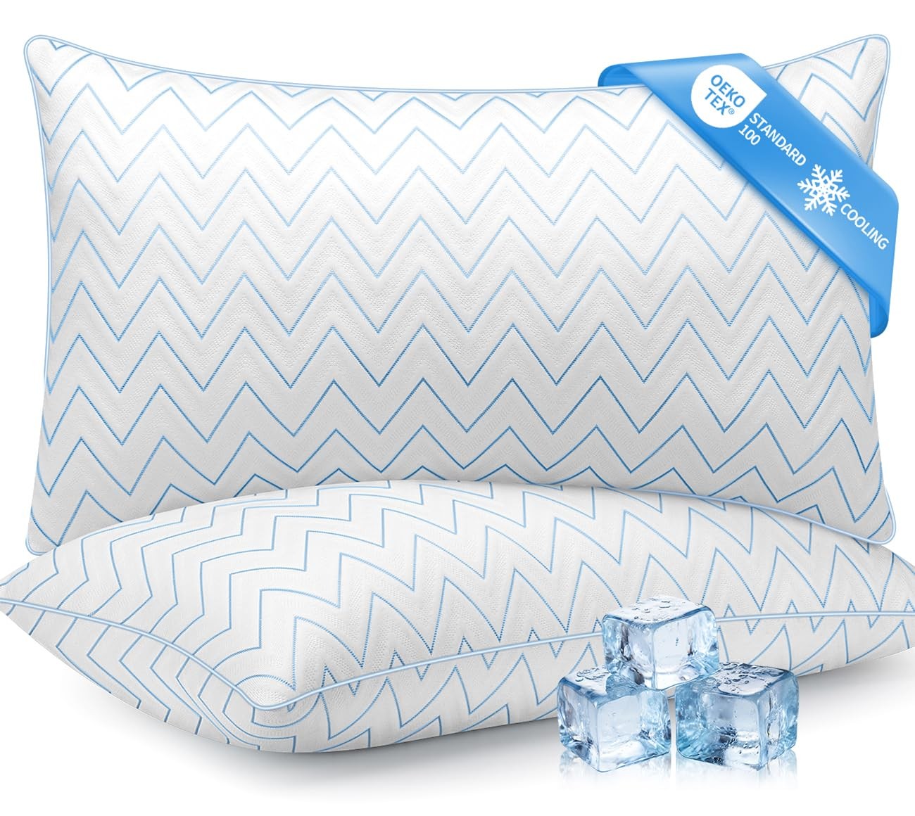 New Best Pillows Queen Size Set of 2, Cooling Bed for Sleeping, Breathable Down