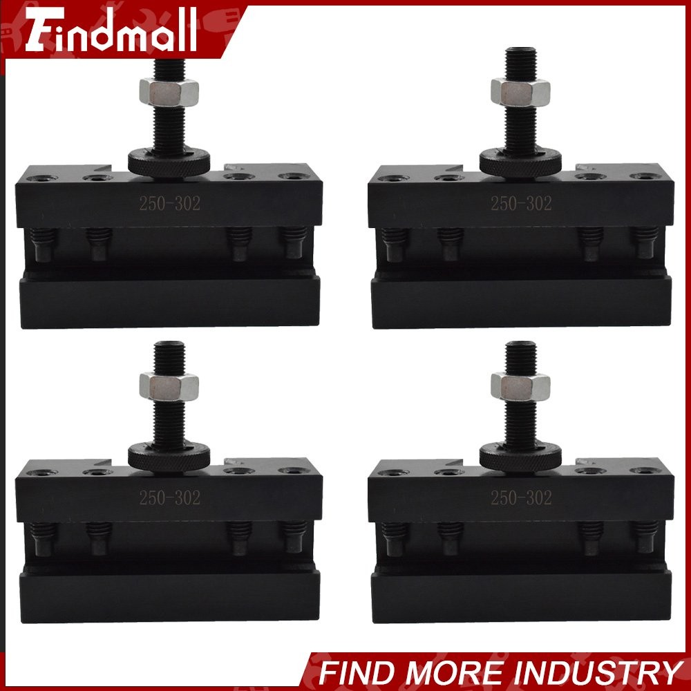 4Pcs CXA #2 250-302 Quick Change Tool Post Boring Turning & Facing Holder Lathe