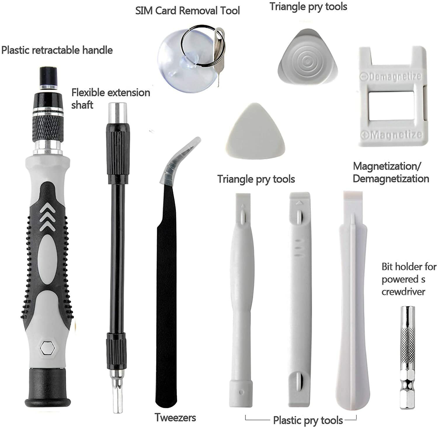 115 in 1 Magnetic Screwdriver Bit Set Tool Kit Repair For iPhone MacBook PC