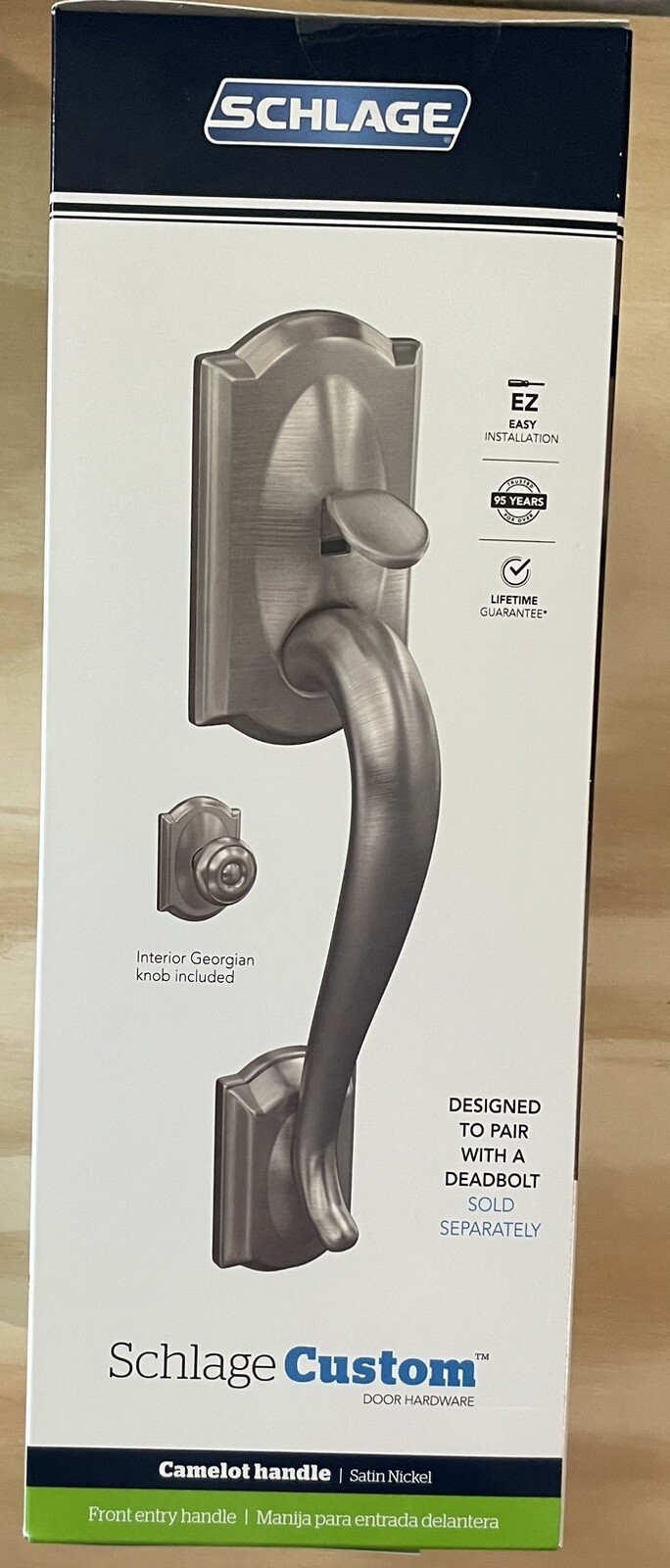 New Schlage Best Price Free Shipping FC285 GC CAM 619 GEO Front Entry Handle
