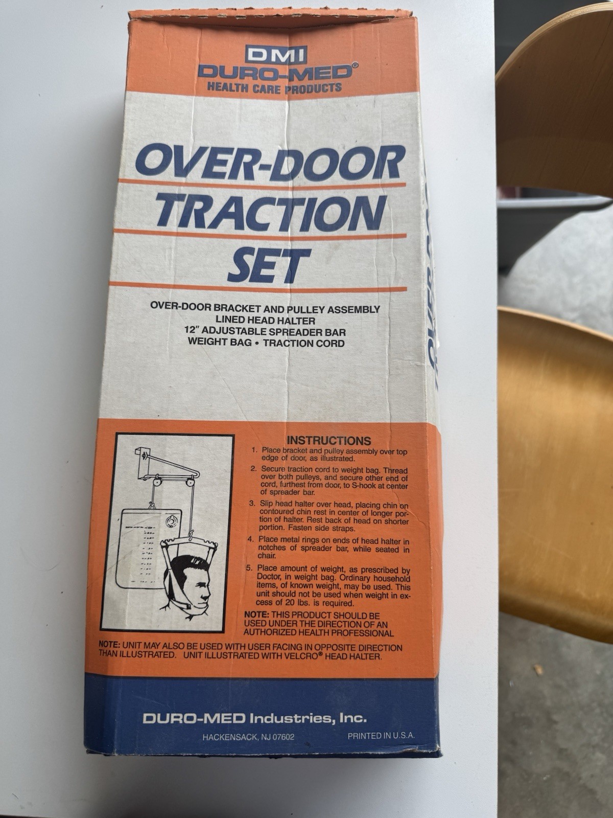 Vintage DMI Duro-Med Over-Door Cervical Traction Set
