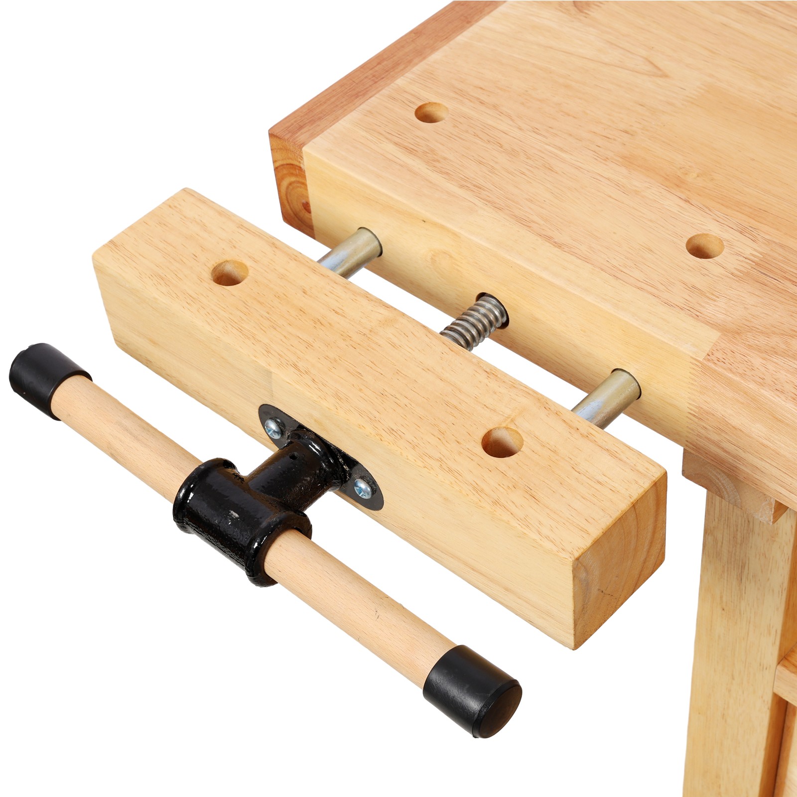 50" Professional Rubberwood Solid Wood Workbench