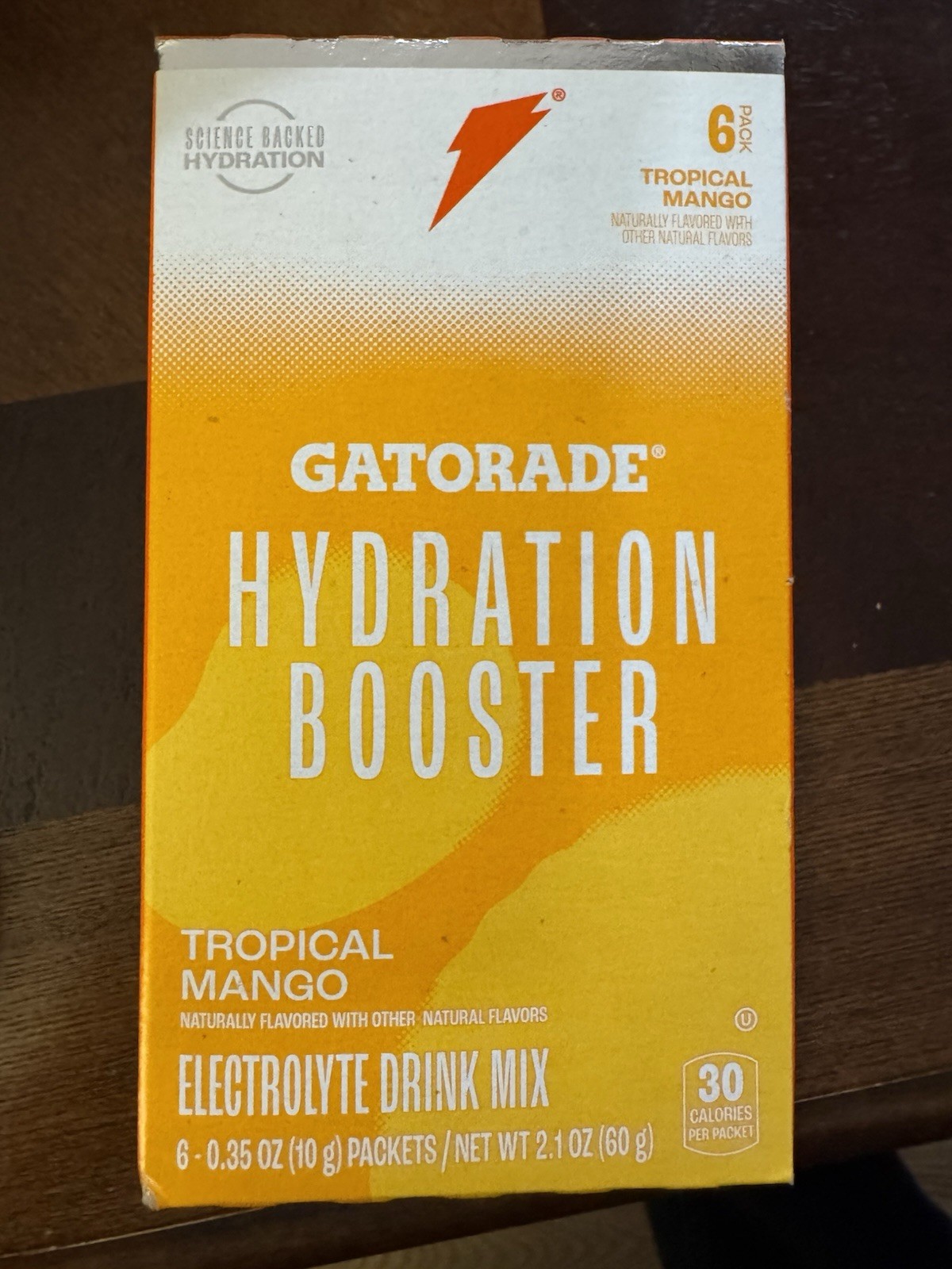 Gatorade Hydration Booster Tropical Mango Electrolyte Drink Mix, 6 Packets