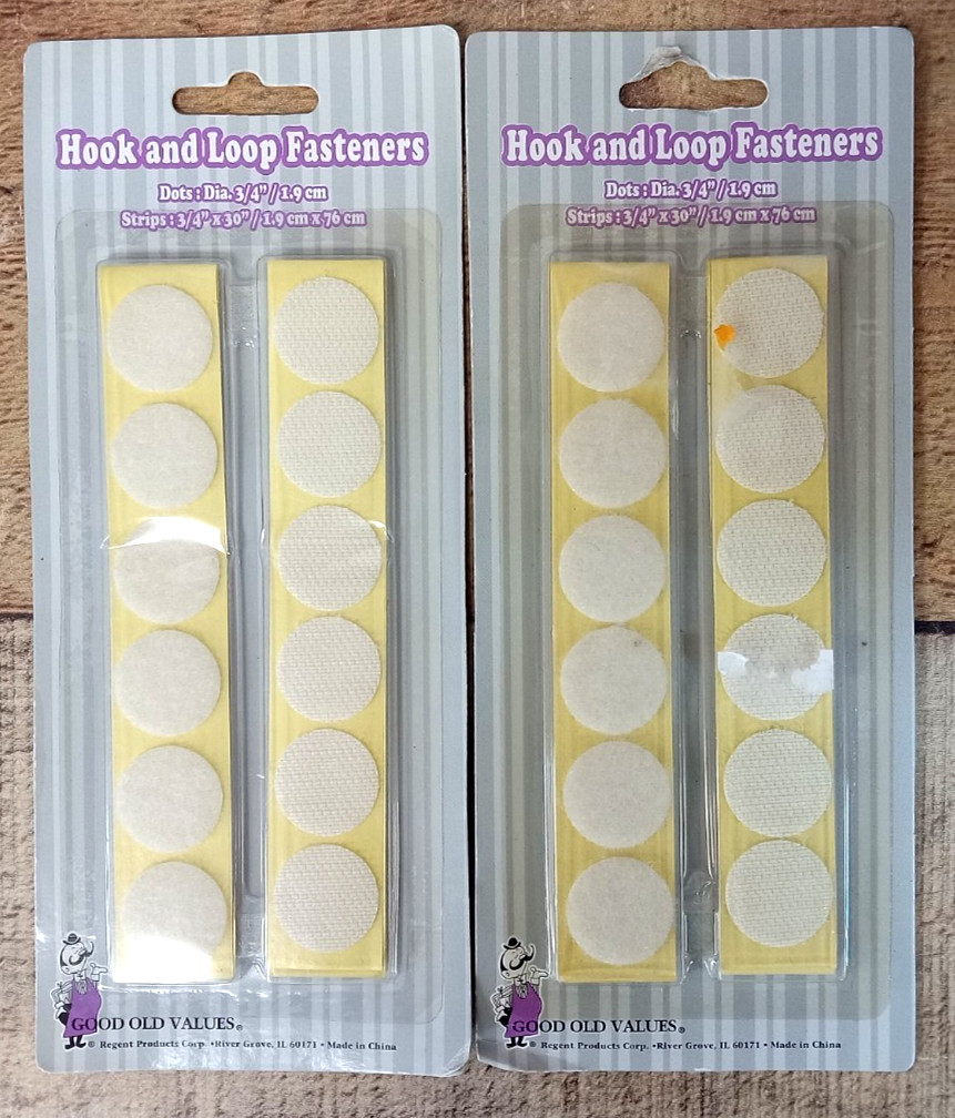 2 Pack - Good Old Values HOOK & LOOP Fasteners - 34'' x 30'' - Style G20317