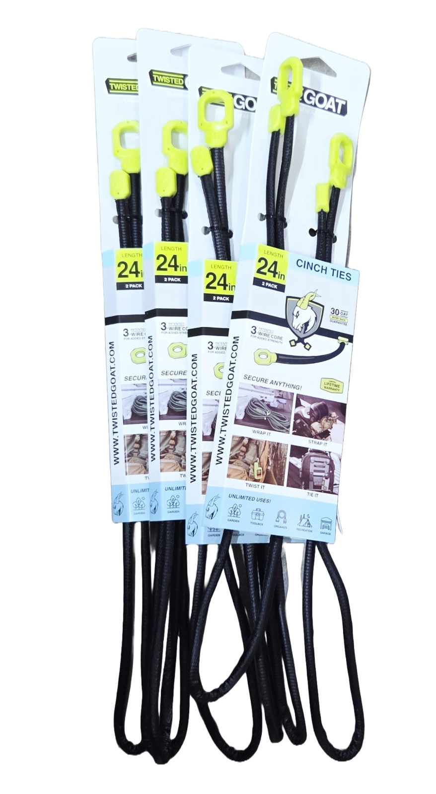 Twisted Goat Cinch Ties 24'' 8pc