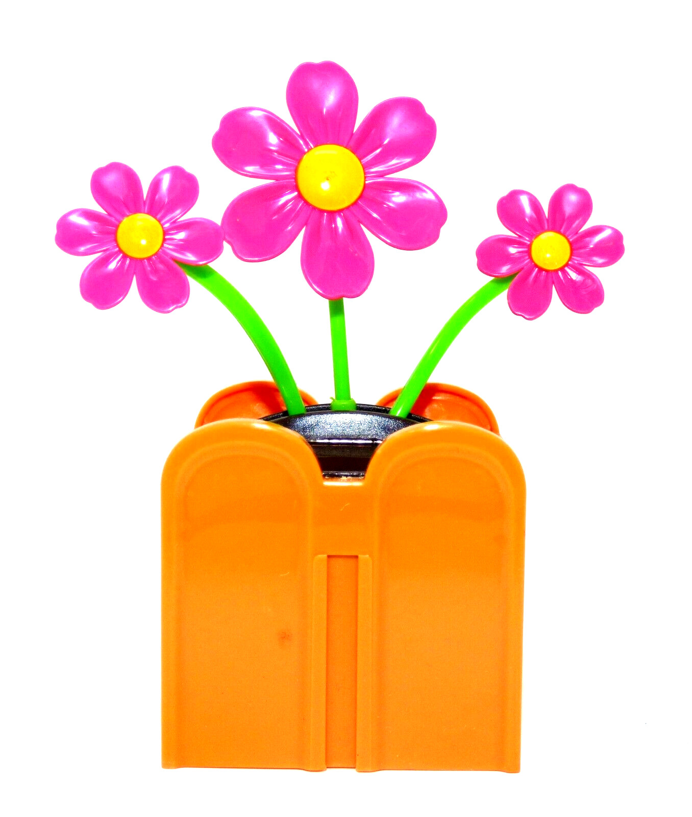 New Solar-Powered Dancing Connectables Crazy Daisies Pink Flower
