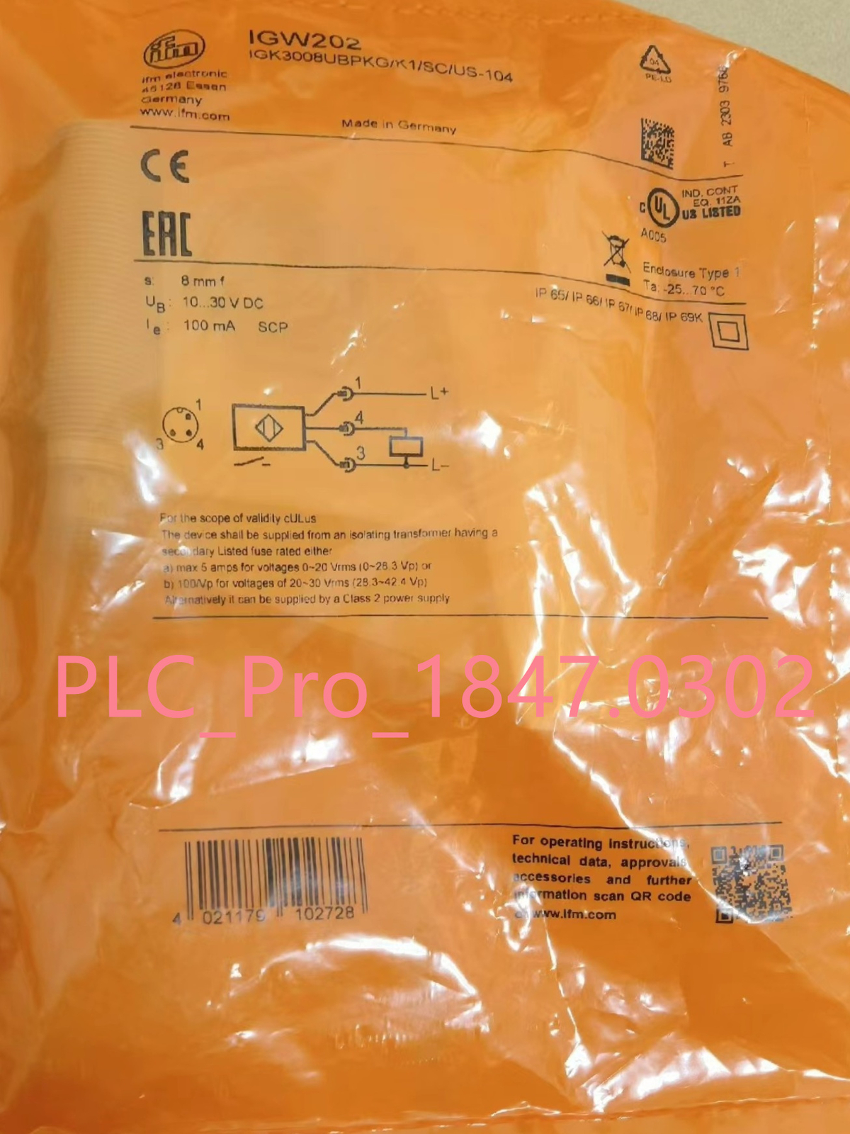 IGW202 1PCS Brand New IFM IGW202 Proximity Switch Sensor Fast delivery