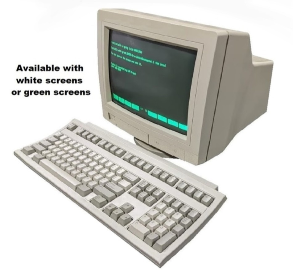 VINTAGE HP 700/96 WORKING TERMINAL MONITOR HP C1064W RS232 Serial Good condition