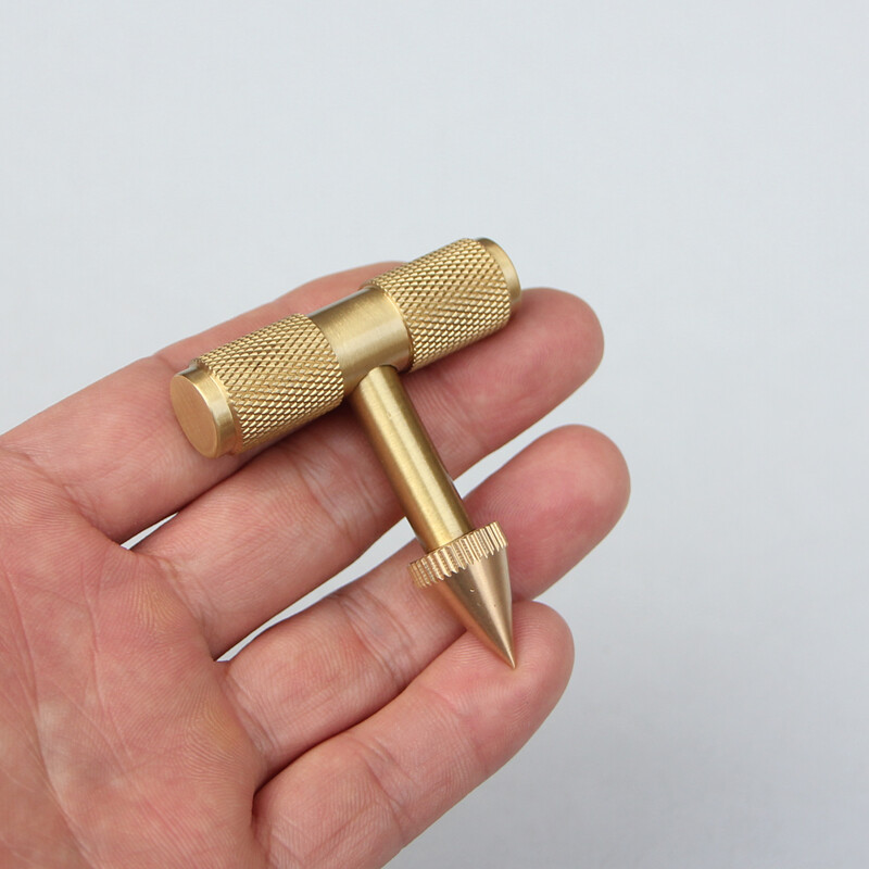 Tactical Brass Cool Stick  Small T-Type Outdoor Pocket Tool Multi Tool EDC