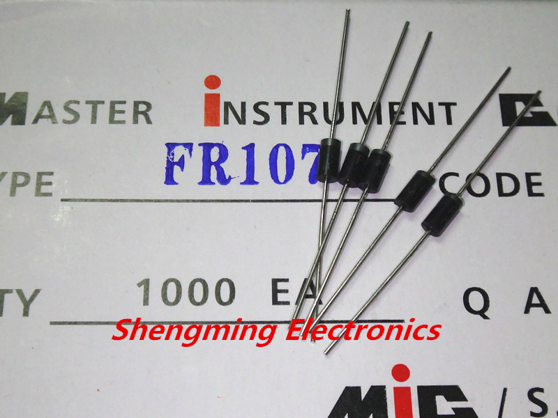 100PCS Fast recovery rectifier diodes FR107 1A 1000V