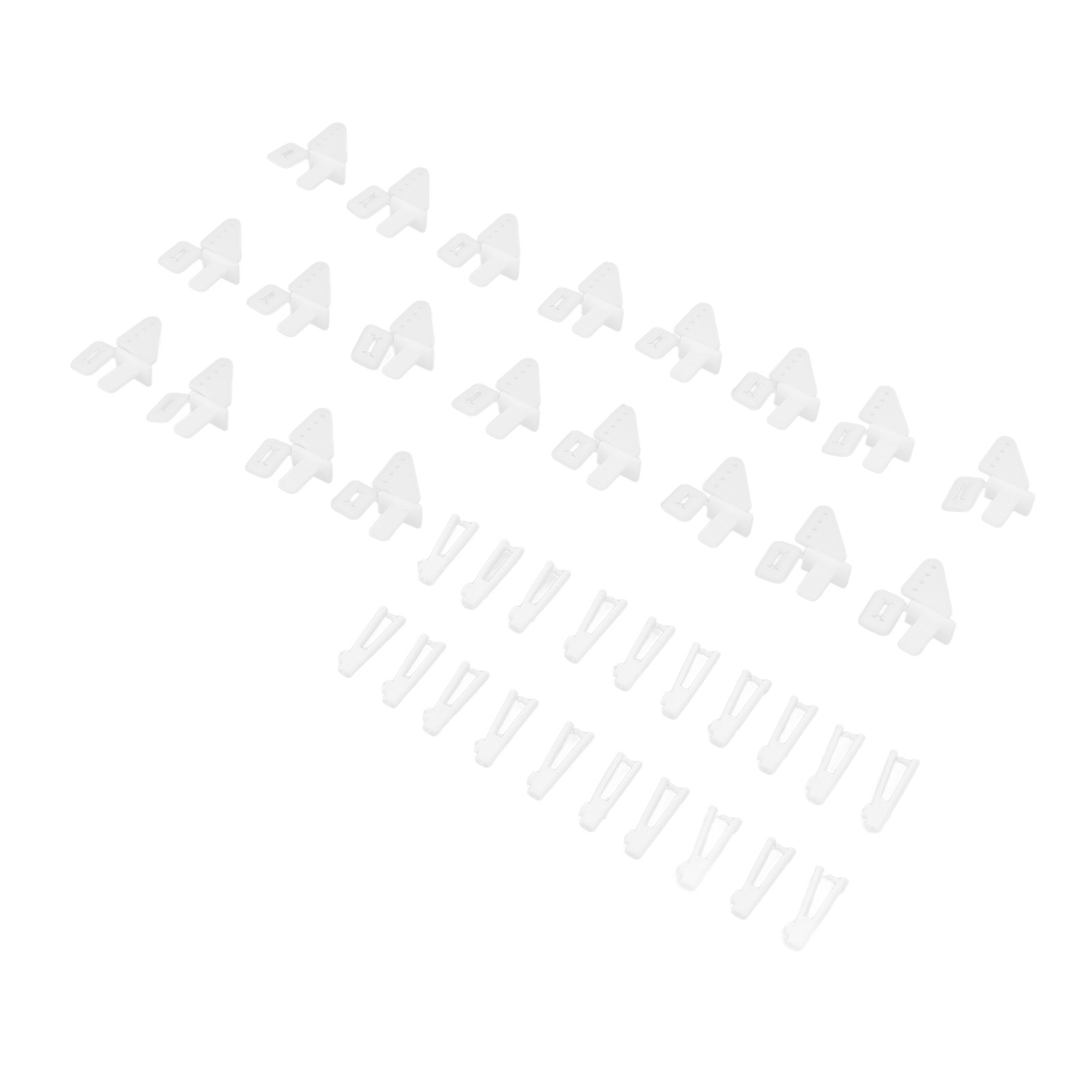 20 Sets 4 Hole Control Horns Clevis Kit For RC Airplane Foam NRCQ