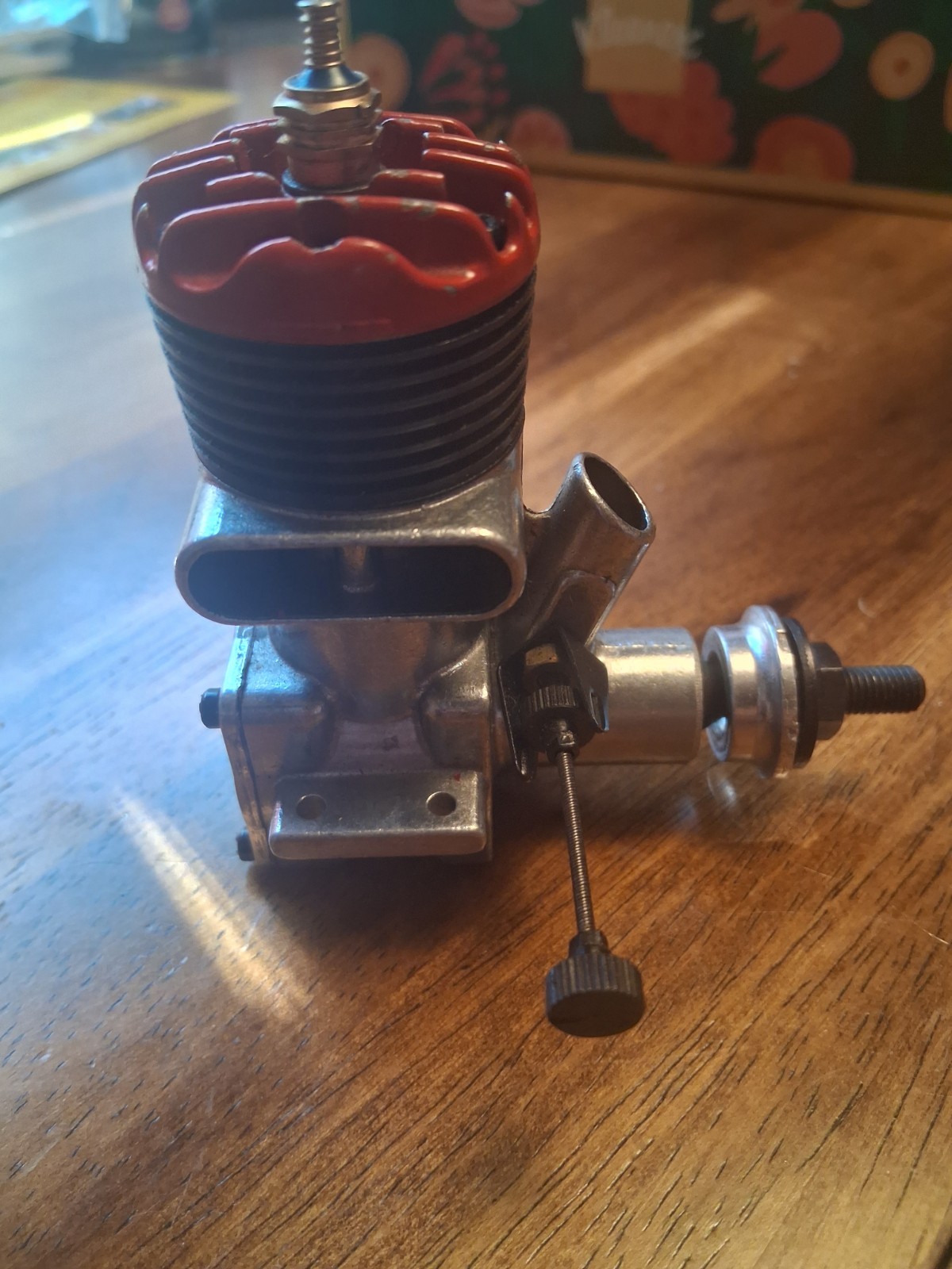 Mccoy 35 red head model plane glow engine near pristine