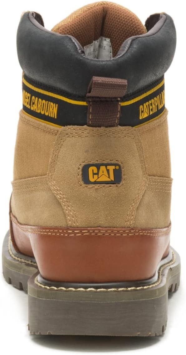 Caterpillar Mens UTAH Steel Toe Work Industrial Leather Brown Boots