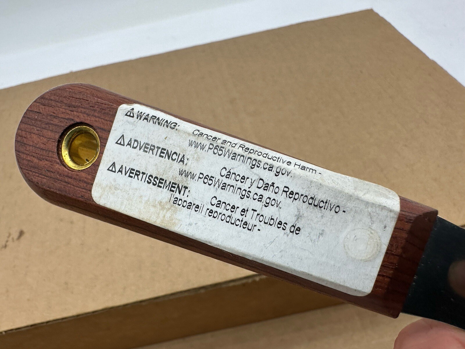 Marshalltown - Chisel Putty Knife - Rosewood Handle - 3/4” Very Nice Shape
