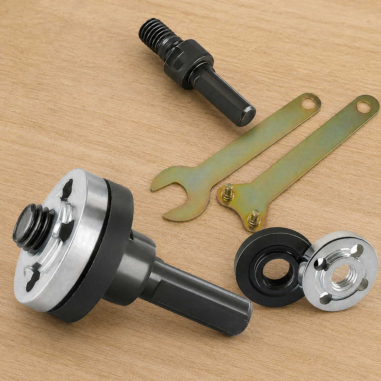 10mm 5Pcs Drill to Angle Grinder Adapter Set – Variable Rod Converter Tool