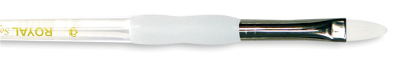 Royal & Langnickel(R) Soft-Grip White Taklon Filbert Brush-Size 4