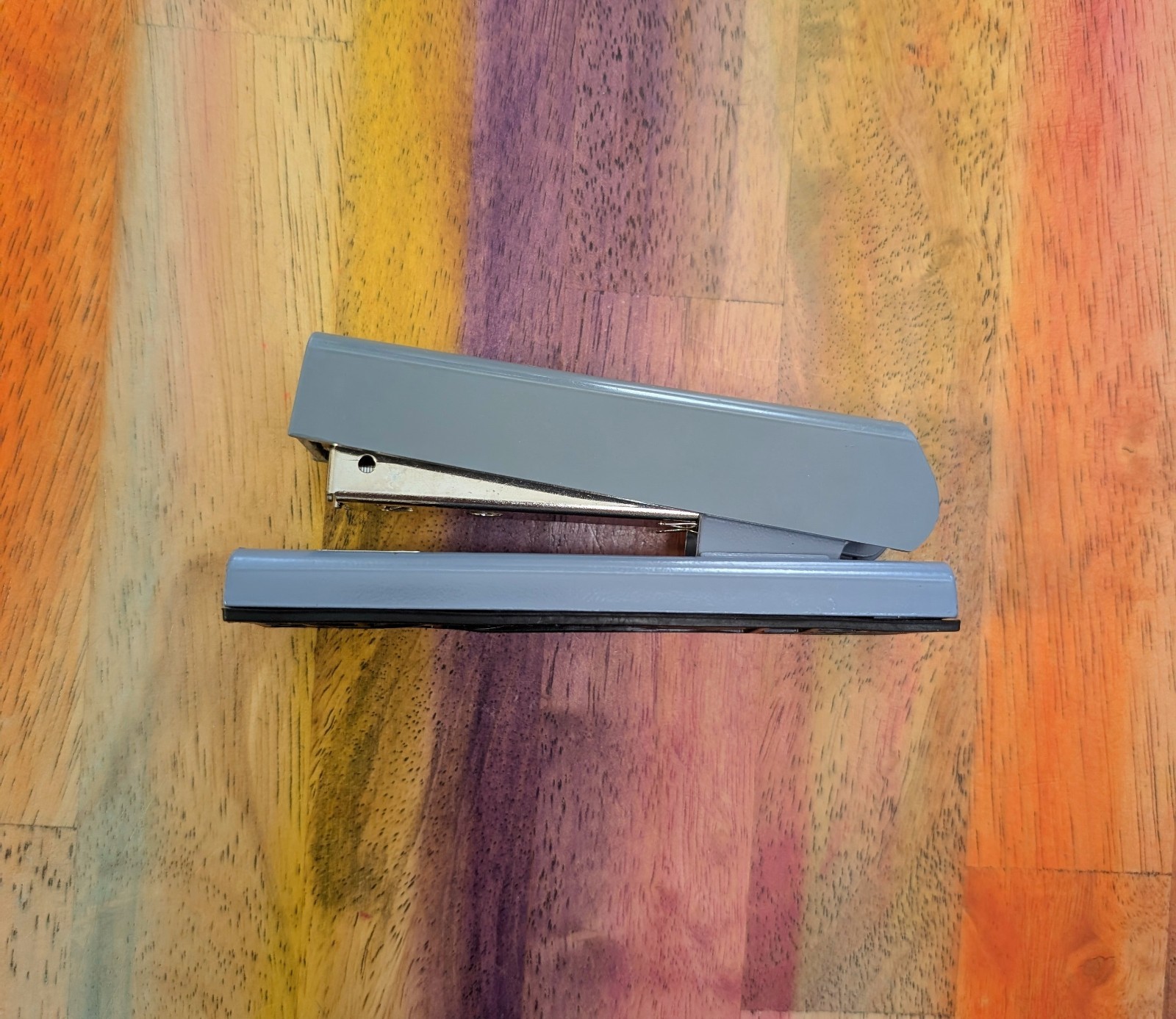 ⭐Vintage Swingline desktop Stapler Small USA made-Retro Office Blue Gray Rounded