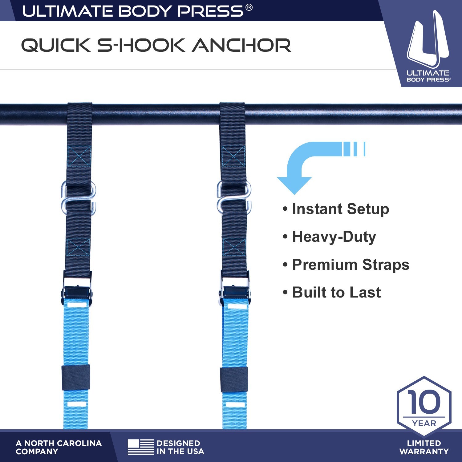 Wall Mount Pull Up Bar and Strap System
