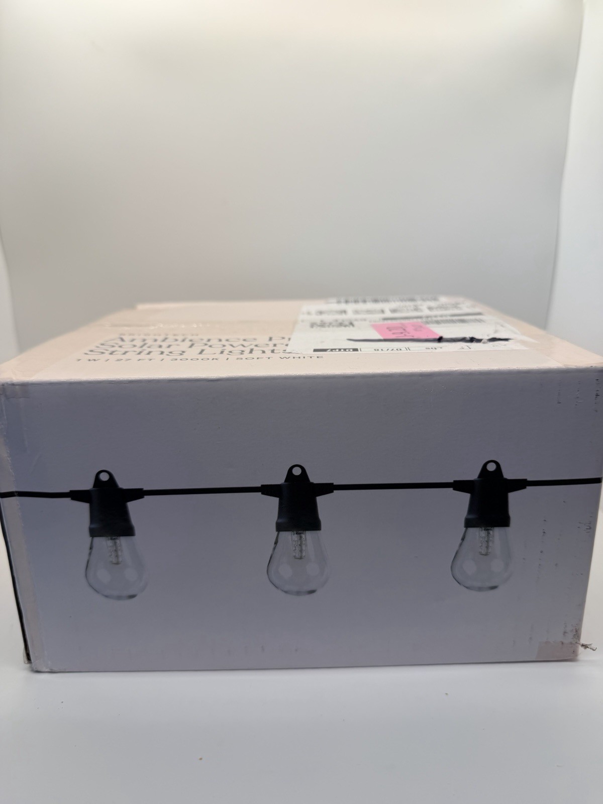 Ambience Pro Solar Powered LED String Lights 27 Ft. Weatherproof.