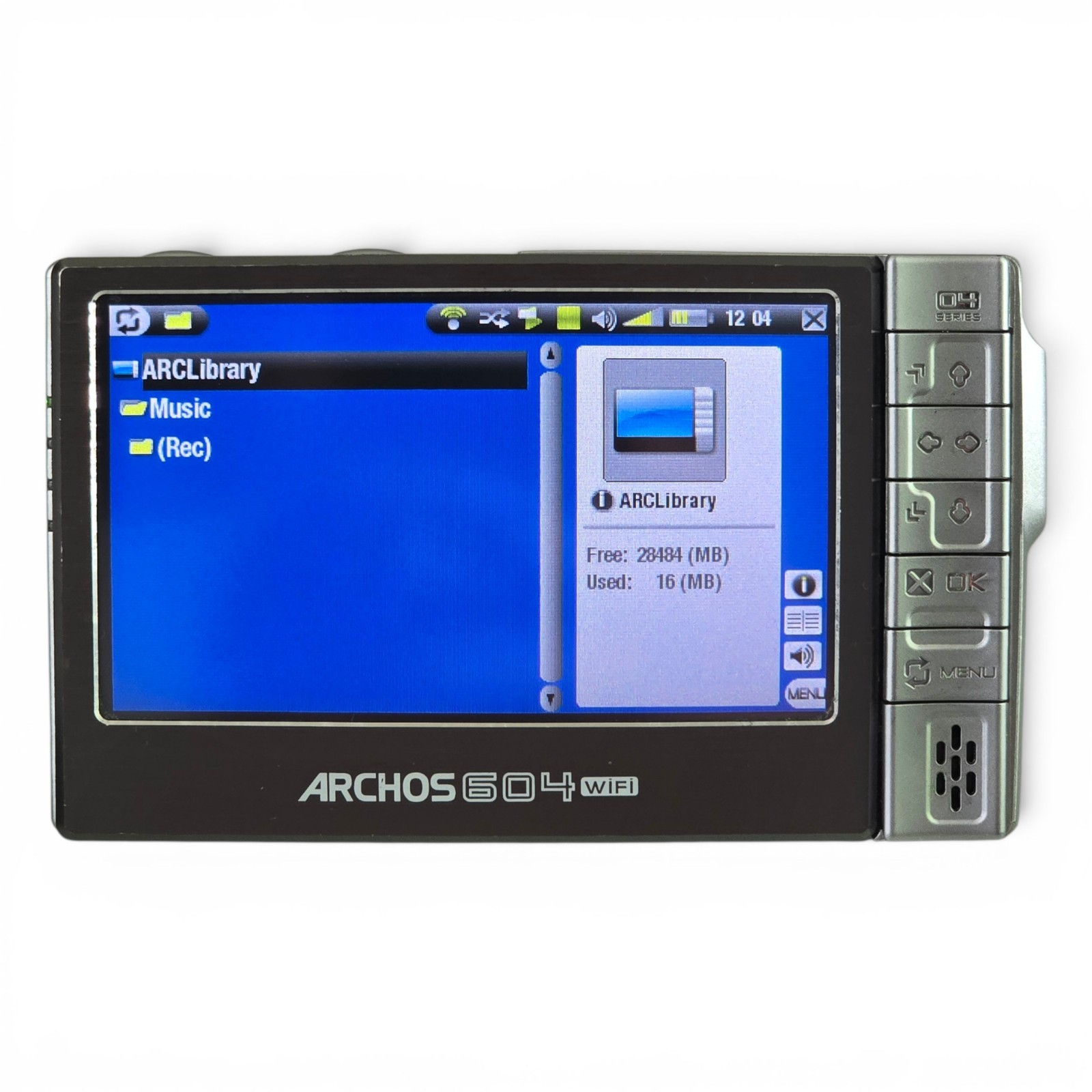 ARCHOS 604 WiFi Silver Digital Media Player Bundle CORDS DOCK REMOTE 2x BATTERY+