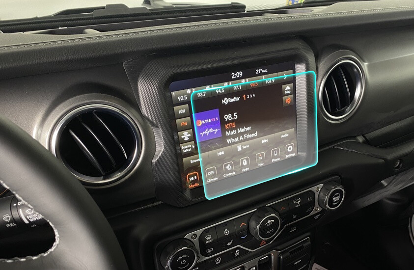 Crystal Clear Screen Protector for 2023 Jeep Gladiator 8.4in Vehicle Navigation