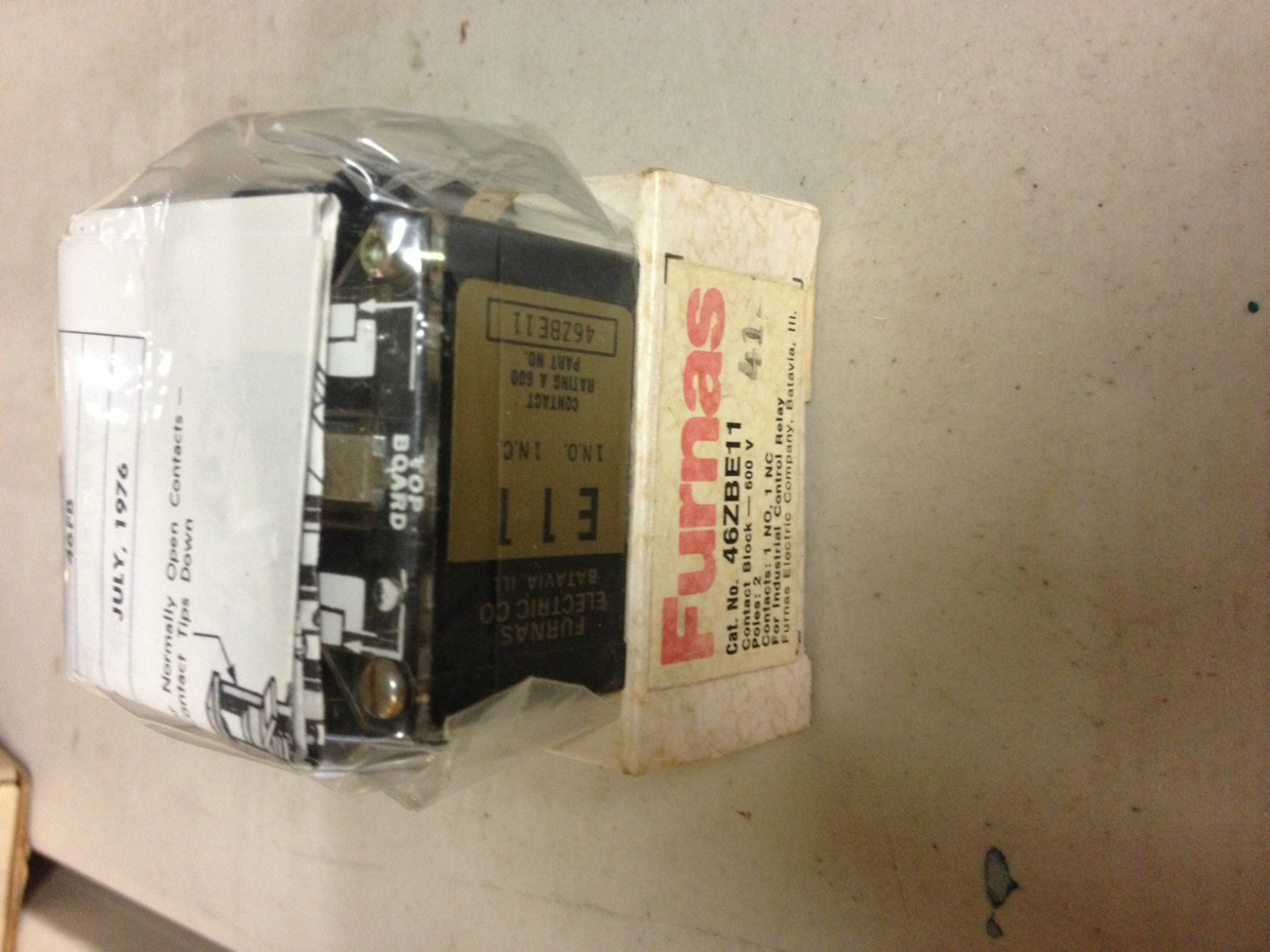 46ZBE11 Furnas Contact Block NIB