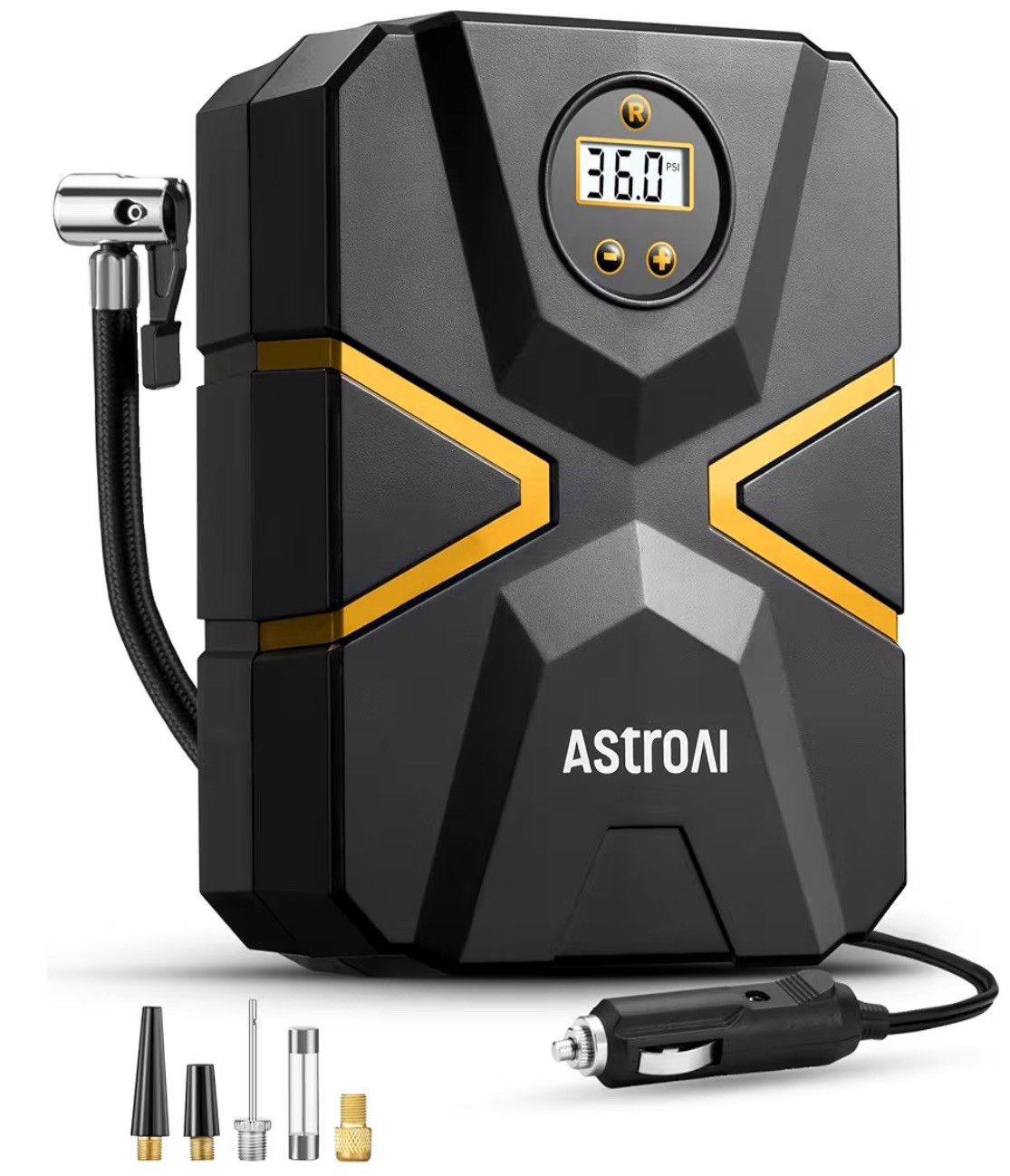 AstroAI 12V Digital Tyre Inflator Air Compressor 150 PSI Car Bike Auto Pump