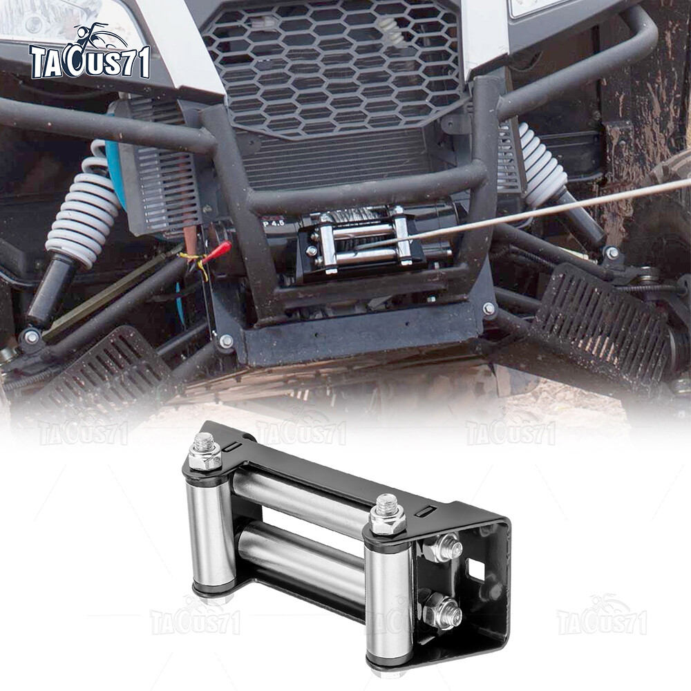 For Heavy ATV Winch Roller Fairlead Cable Lead Guide Bolt Pattern 4-7/8" 3500 LB