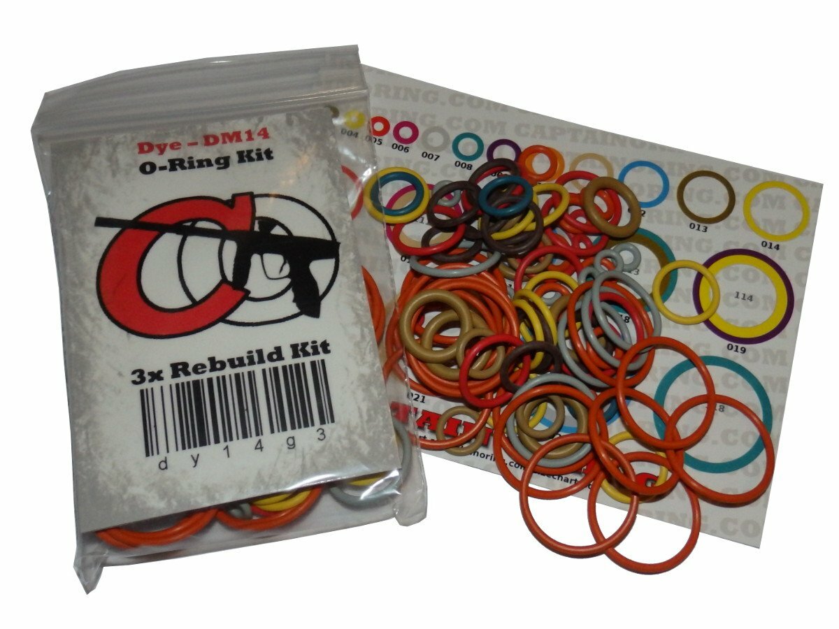 Dye M3s / M3+ - Color Coded 3X Oring Rebuild Kit