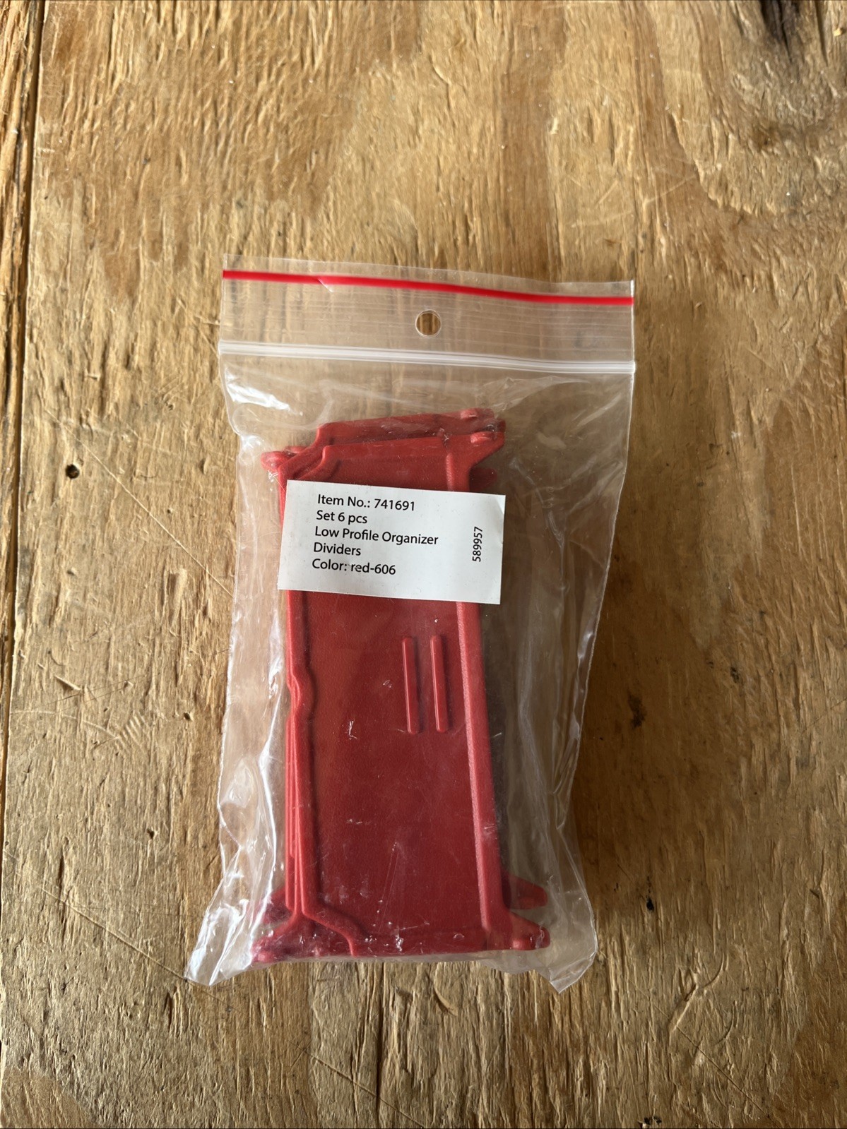 NEW Milwaukee Low Profile Original 6 Piece Dividers 741691 Red-606 Packout