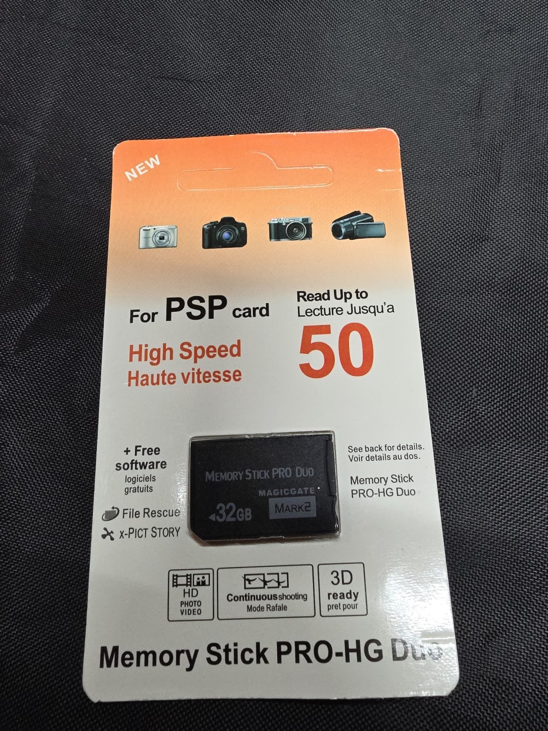 32gb Memory Stick Dou High Speed for PSP Cameras and Camcorders Brand New