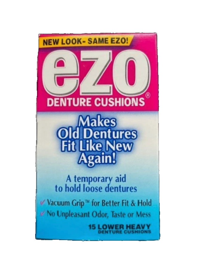 EZO Dental Cushions NEW in Box 15 count LOWER Heavy Vacuum Grip - NEW (1 BOX)