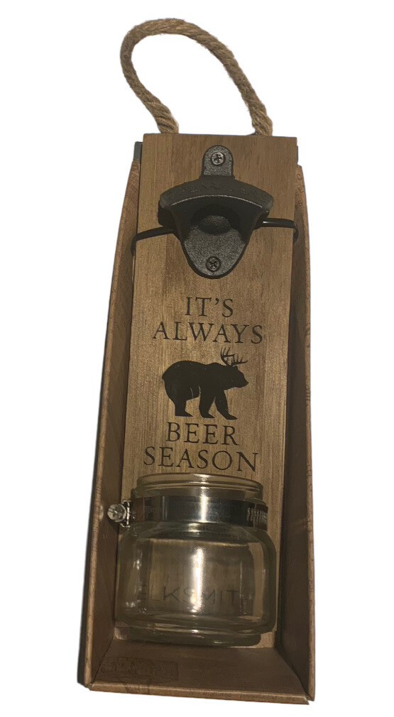11” Kraftsman Co Bottle Opener “It’s Always Beer Season” Bottle Opener