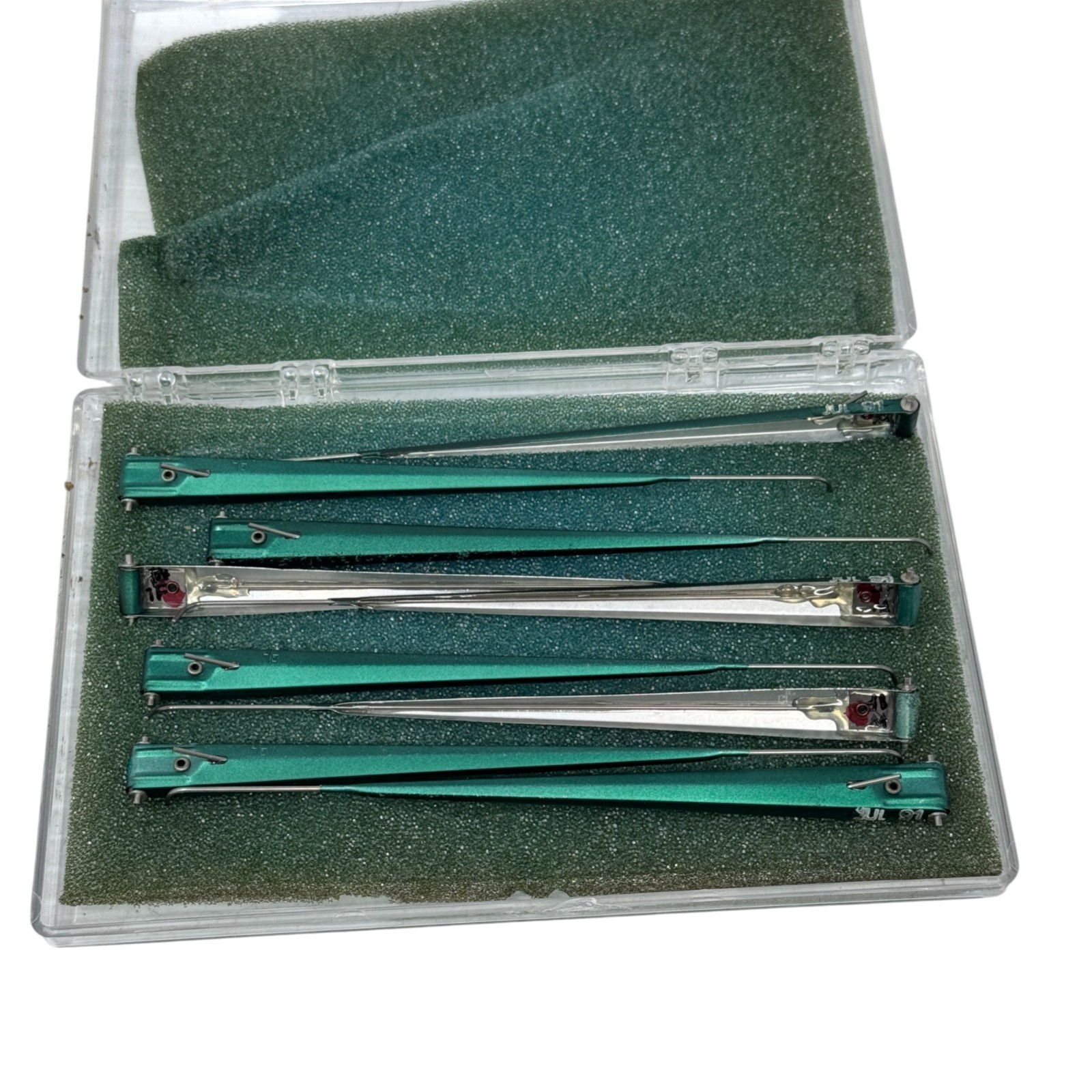 Lot of 6 – Grass Instrument Chart Recorder Pen Stylus – Green Body Jeweled Tip