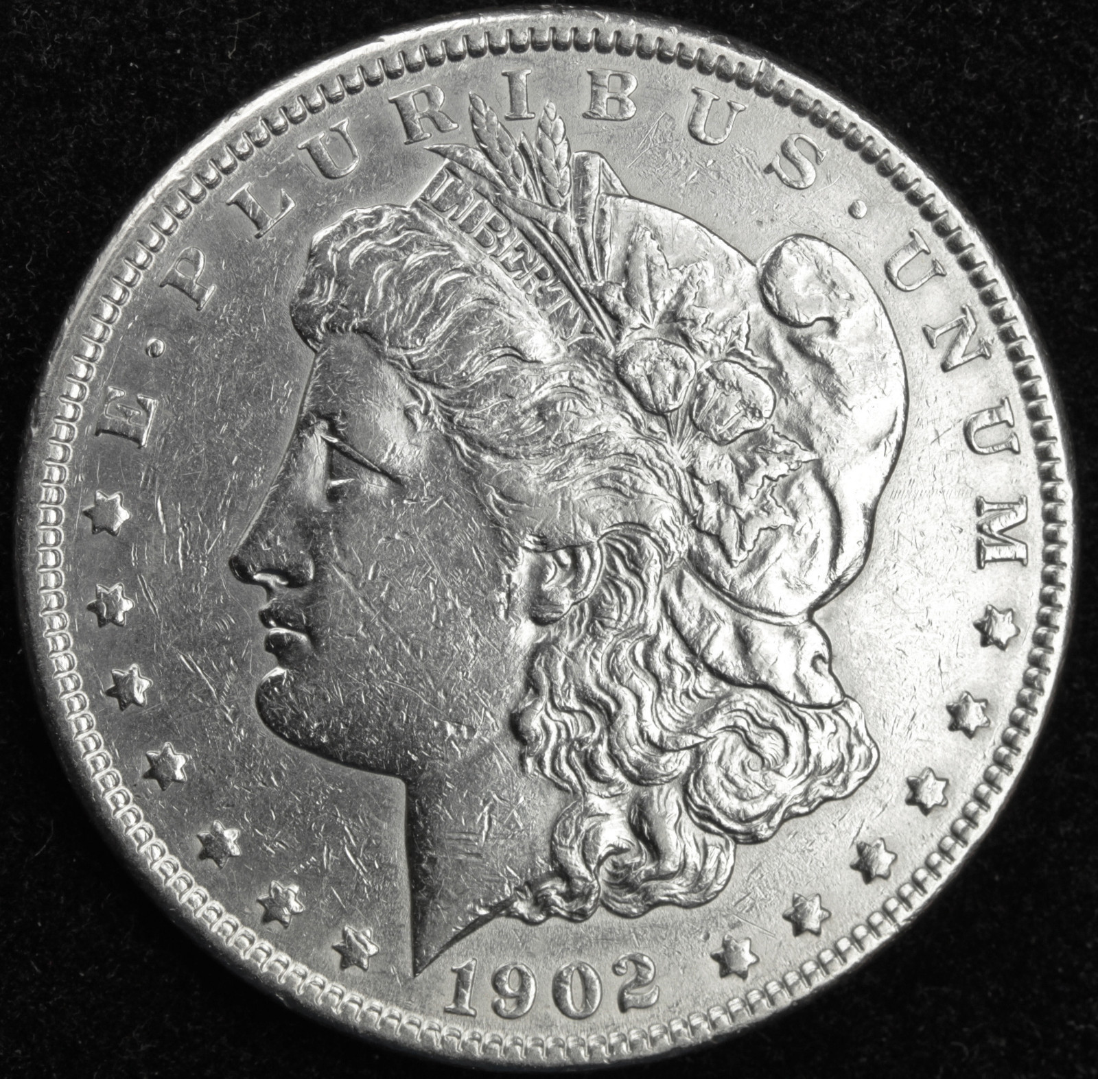 1902-p Morgan Silver Dollar.  High Grade. (Inventory A)