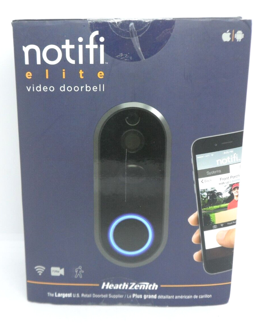 Notifi Elite Video Doorbell-  by heathco LLC  720P Camera